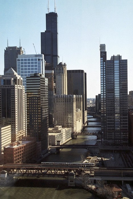 Across The Chicago River The Cityrails Transit Photo Archive